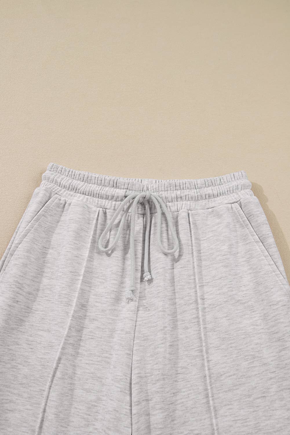 Polo Collar V Neck Pullover and Drawstring Sweatpants Set